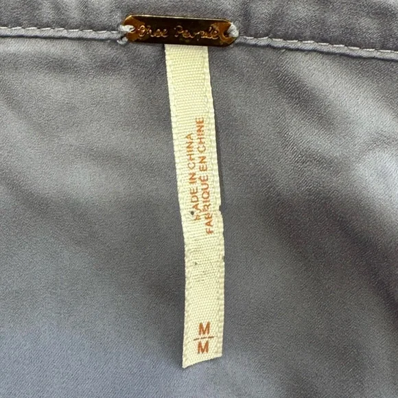 Free People Long Sleeve Button Down Blouse Size Medium #70 - Picture 3 of 5